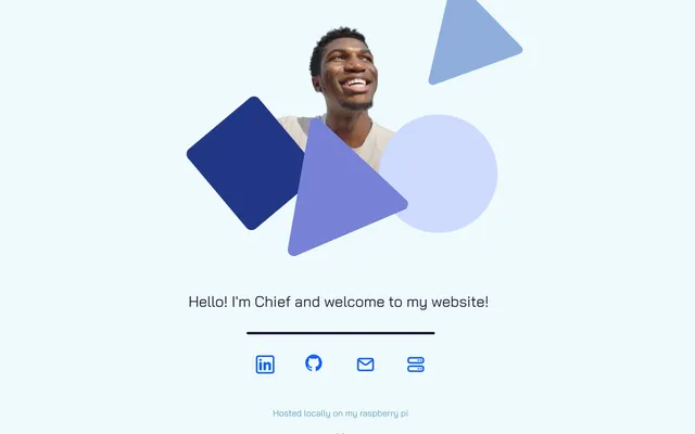 Screenshot of This Portfolio Website