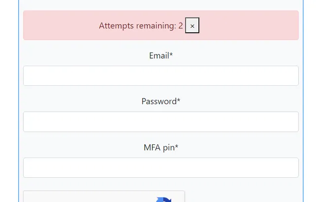 Screenshot of Secure Blog Application